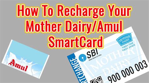 How To Recharge Mother Dairy/Amul SBI SmartCard Online!